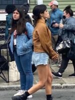 Finestkind Jenna Ortega Brown Leather Jacket