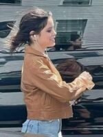 Finestkind Jenna Ortega Brown Leather Jacket