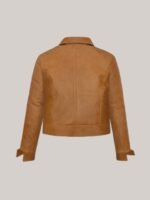Finestkind Jenna Ortega Brown Leather Jacket