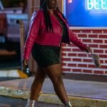 Fran Shrill Season 03 Pink Leather Jacket