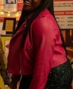 Fran Shrill Season 03 Pink Leather Jacket