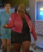 Fran Shrill Season 03 Pink Leather Jacket