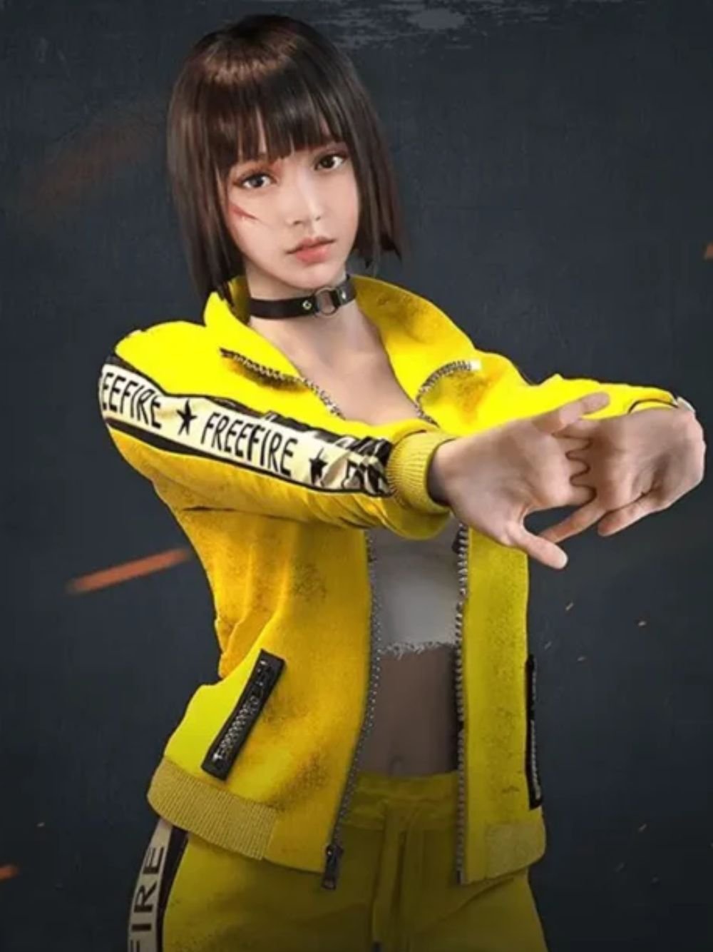 Free Fire Yellow Kelly Jacket Free Fire Yellow Kelly Jacket