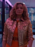 Glamorous 2023 Kim Cattrall Metallic Jacket