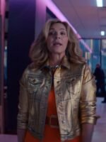 Glamorous 2023 Kim Cattrall Metallic Jacket