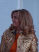 Glamorous 2023 Kim Cattrall Metallic Jacket