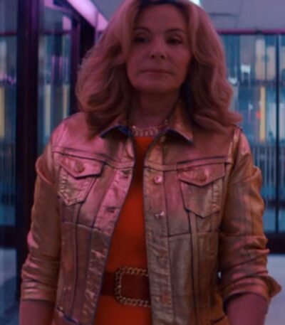 Glamorous 2023 Kim Cattrall Metallic Jacket