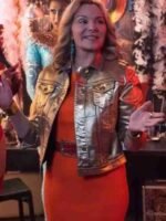 Glamorous 2023 Kim Cattrall Metallic Jacket