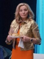 Glamorous 2023 Kim Cattrall Metallic Jacket