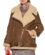 Hailey Baldwin Velocite Brown Jacket