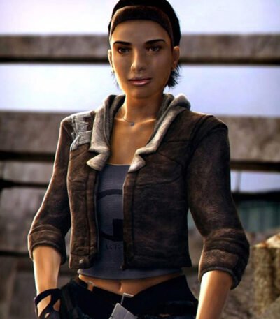 Half Life 2 Alyx Vance Brown Leather Jacket