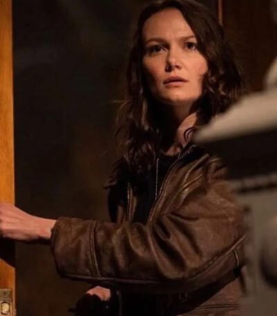 Halloween Ends 2022 Andi Matichak Brown Leather Jacket