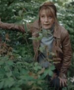 Harry Wild S01 Jane Seymour Brown Leather Jacket