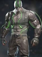 Injustice 2 Bane Black And Green Leather Jacket