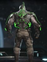 Injustice 2 Bane Black And Green Leather Jacket