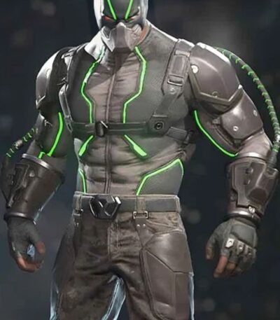 Injustice 2 Bane Black And Green Leather Jacket