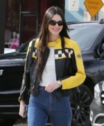 Kendall Jenner Aspen Trip 2023 Leather Jacket