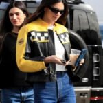 Kendall Jenner Aspen Trip 2023 Leather Jacket