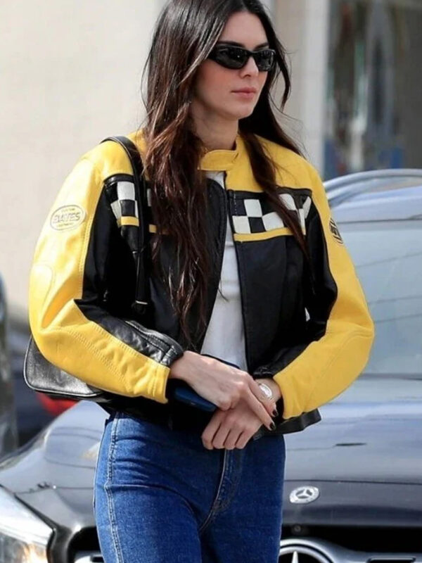 Kendall Jenner Aspen Trip 2023 Leather Jacket