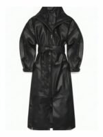 Kylie Jenner Leather Trench Coat