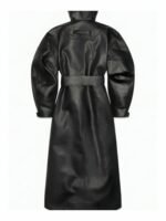 Kylie Jenner Leather Trench Coat