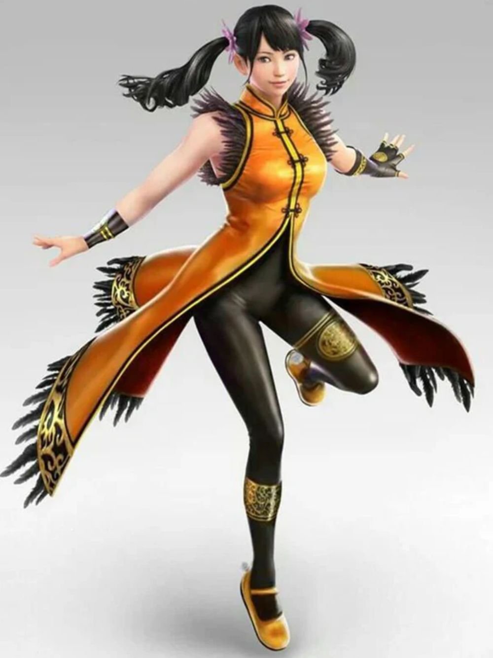 Ling Xiaoyu Tekken 7 Yellow Long Coat Ling Xiaoyu Tekken 7 Yellow Long Coat