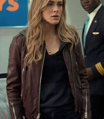 Manifest Michaela Stone Purple Leather Jacket
