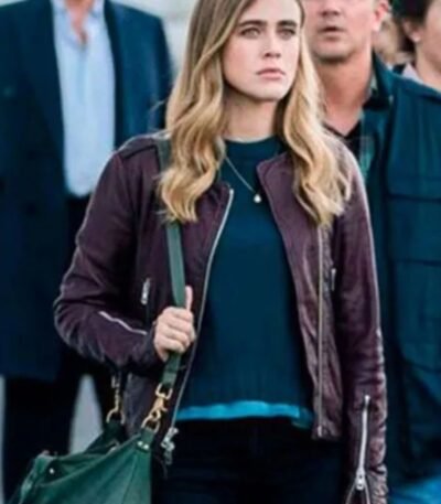 Manifest Michaela Stone Purple Leather Jacket