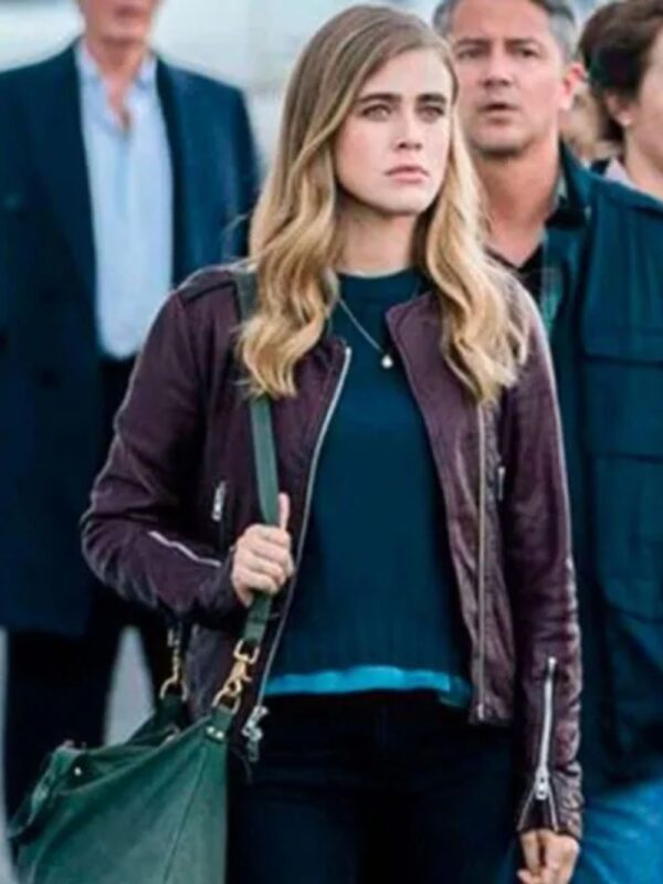 Manifest Michaela Stone Purple Leather Jacket