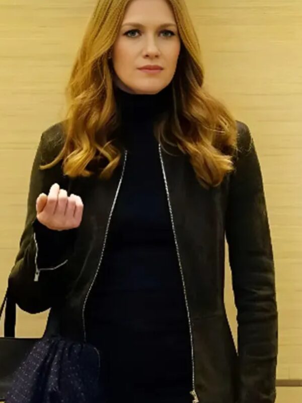 Mireille Enos The Catch Season 01 Peplum Jacket