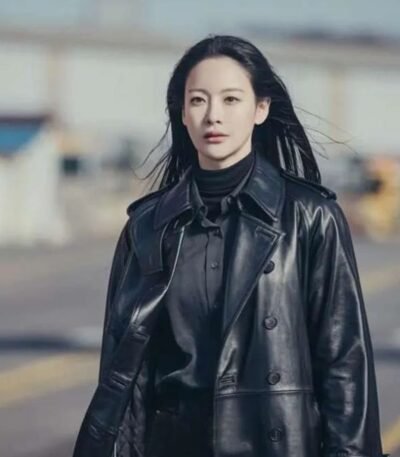 Oh Yeon-Seo Cafe Minamdang Trench Coat