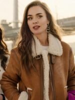 Private Lesson 2022 Bensu Soral Brown Leather Jacket