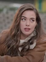 Private Lesson 2022 Bensu Soral Brown Leather Jacket