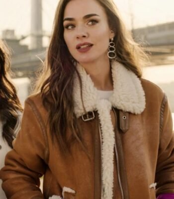 Private Lesson 2022 Bensu Soral Brown Leather Jacket