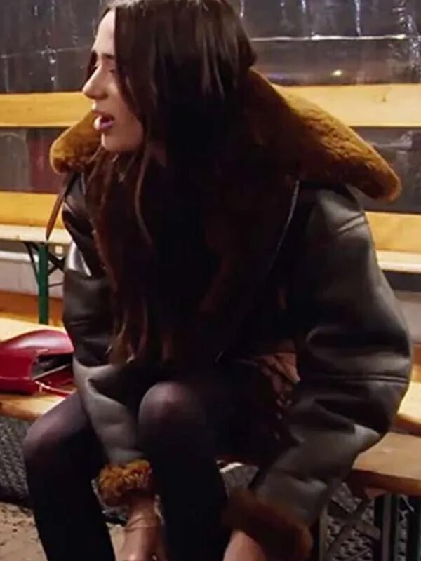 Real Girlfriends in Paris Margaux Lignel Leather Jacket