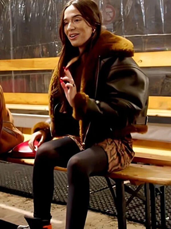 Real Girlfriends in Paris Margaux Lignel Leather Jacket
