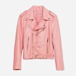 Riverdale S01 EP02 Ginger Lopez Pink Motorcycle Leather Jacket