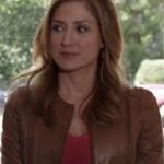 Rizzoli and Isles Maura Isles Brown Leather Jacket