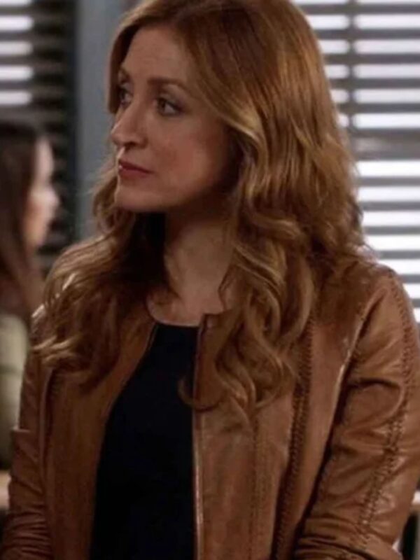 Rizzoli and Isles Maura Isles Brown Leather Jacket