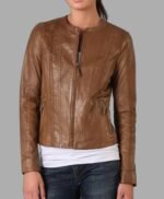 Rizzoli and Isles Maura Isles Brown Leather Jacket
