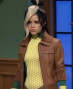 SNL 2023 Jenna Ortega Brown Jacket