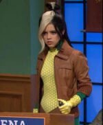 SNL 2023 Jenna Ortega Brown Jacket