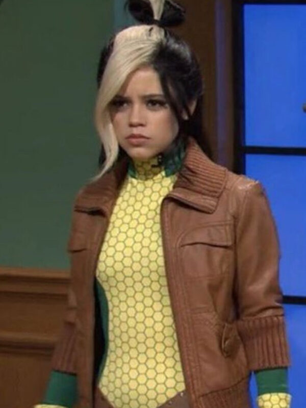 SNL 2023 Jenna Ortega Brown Jacket