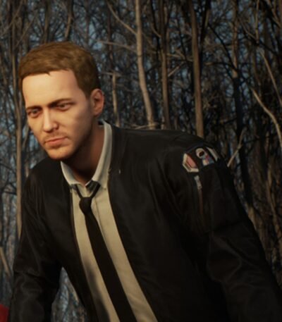 Sam Twin Mirror Black Leather Jacket