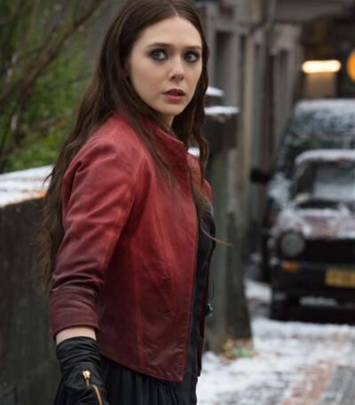Scarlet Witch Avengers Age Of Ultron Red Jacket