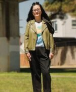 Shortcomings 2023 Sherry Cola Green Jacket