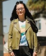 Shortcomings 2023 Sherry Cola Green Jacket