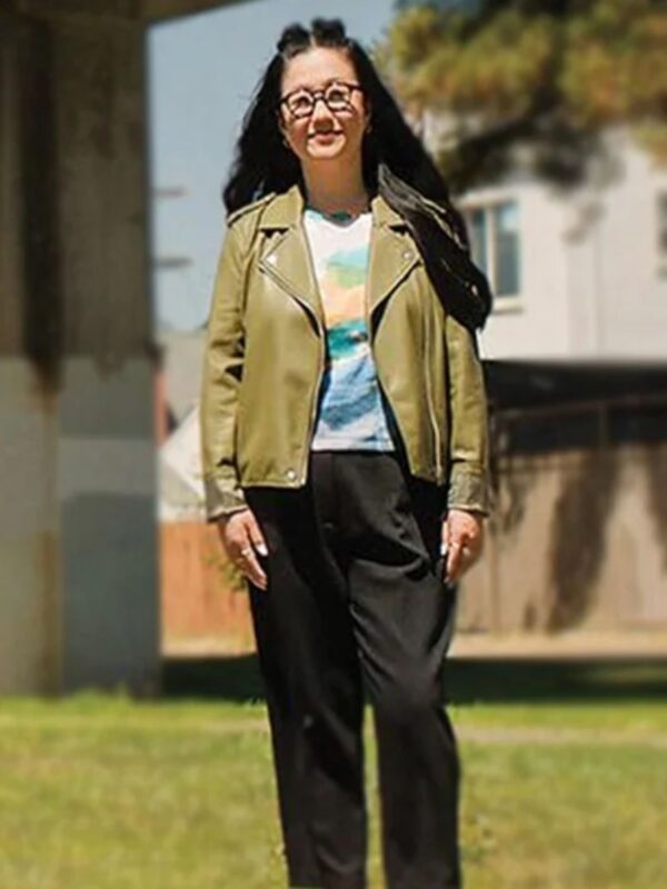 Shortcomings 2023 Sherry Cola Green Jacket