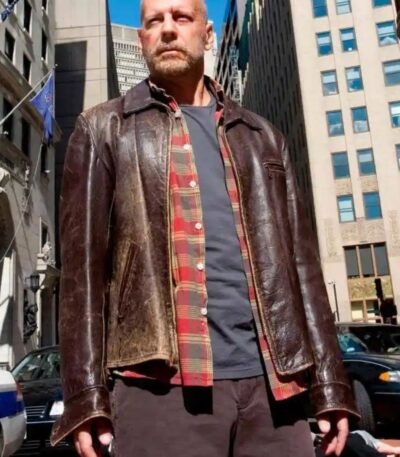 Surrogates Tom Greer Distressed Brown Jacket