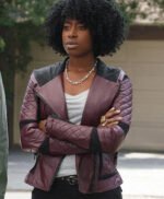 Taylor Harding Why Women Kill Black and Maroon Jacket